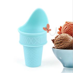 Ice Cream Holder Silicone Ice Cream Cone Ice Cream Cup Cone Shaped Reusable Ice Cream Holder