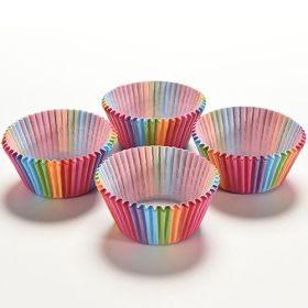 100Pcs Colorful Rainbow Paper Cake Cupcake Liners Party Baking Muffin Cup Case