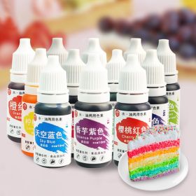 12 Colors 10ml Natural Ink Food Coloring Cake Pastries Cookies DIY Craft Pigment