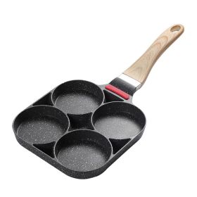 4-hole Frying Pot Pan Thickened Omelet Pan Non-stick Burger Egg Pancake Steak Pan Cooking Egg Ham Pans Breakfast Maker Cookware