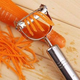 2 PCS Vegetable Carrot Potato Stainless Steel Peeler Grater Slicer Cutter