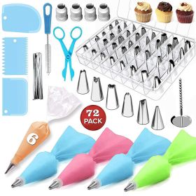 Factory direct selling 72 pieces of patterned mouth set patterned device patterned bag patterned tool box cake baking appliance