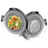 2Pcs 4.53in Kitchen Sink Strainer Stainless Steel Mesh Drain Basket Stopper 0.74 Wide Rim Food Catcher Sink Waste Plug