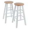 Element Counter Stools, 2-Pc Set, Natural & White