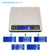 SF-660A 22*17cm Platform 10kg/1g Touch Screen Multi - Unit Switch Kitchen Scale Stainless Steel Countertop