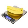 SF-660A 22*17cm Platform 10kg/1g Touch Screen Multi - Unit Switch Kitchen Scale Stainless Steel Countertop