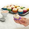 10pcs/set Silicone Cake Mold Round Shaped Muffin Cupcake Baking Reusable Molds Kitchen Cooking Tools