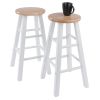 Element Counter Stools, 2-Pc Set, Natural & White