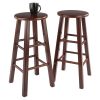 Element Bar Stools, 2-Pc Set, Walnut