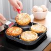 4-hole Frying Pot Pan Thickened Omelet Pan Non-stick Burger Egg Pancake Steak Pan Cooking Egg Ham Pans Breakfast Maker Cookware