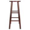 Element Bar Stools, 2-Pc Set, Walnut