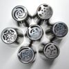 3 PCS Random type Stainless Steel Russian Icing Piping Nozzles