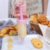 9 Pcs Cookie Press Set With Stencil Mouth Squeeze Cream Mouth Cookie Garland Mouth Baking Tools