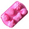 Kitchen DIY Silicone 6 Hole Cake Mold Chocolate Mould Cake Mould Baking Tool Pudding Jelly Mold