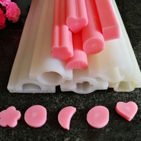 Dolphin Round Heart Shape Silicone Soap Mold Pipe Tube Handmade Cake Baking Tool (size: Round***)