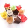 50Pcs Oil-proof Tulip Cake Cup Muffin Cupcake Liner Paper Holder Baking Tool