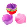 30PCS Silicone Cake Mold Baking Tools Set Baking Cups with Stainless Steel Cream Forcing Mounted Kit