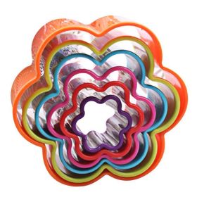 1 Set Cookies Cutter Frame Cake Mould DIY Star Tree Round Heart Flower Mold (Color: Z2)