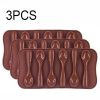 Silicone Spoon Baking Mold Chocolate Biscuit Candy Jelly DIY Mold Baking Tool