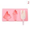 Silicone Ice Cream Mold Popsicle Molds DIY Homemade Cartoon Ice Cream Popsicle Ice Pop Maker Mould