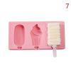 Silicone Ice Cream Mold Popsicle Molds DIY Homemade Cartoon Ice Cream Popsicle Ice Pop Maker Mould