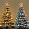 Christmas Decoration LED Ribbon Lights Christmas Tree Ornaments DIY Lace Bows String Light Navidad Home Decoration New Year 2023