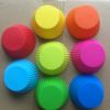 6/12/24Pcs Silicone Muffin Molds Cupcake Dessert Baking Pans Liners Cups Tool