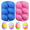 Easter Eggs Shape Silicone Mould Chocolate Cakes Dough Baking Ice Cube Tray