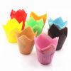 50Pcs Oil-proof Tulip Cake Cup Muffin Cupcake Liner Paper Holder Baking Tool