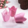 50Pcs Oil-proof Tulip Cake Cup Muffin Cupcake Liner Paper Holder Baking Tool