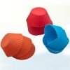 6/12/24Pcs Silicone Muffin Molds Cupcake Dessert Baking Pans Liners Cups Tool