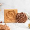 Christmas Wooden Cookie Mold Flower Pine Cone Shape Carved Press Stamp for Biscuit Christmas Decoration Kitchen Baking Tool