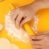 3PCS Baking Set Non-Stick Silicone Kneading Pad Stainless Steel Scale Dough Cutter Scraper Rolling Pin Kitchen Cake Pastry Tools