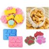 Silicone Puppy Treat Molds Puppy Dog Paw and Bone Baking Molds for Chocolate Candy Jelly Biscuit