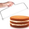 1PC Double Line Cake Cut Slicer Adjustable Stainless Steel Device Cake Decorating Mold DIY Bakeware Kitchen Cooking Tool