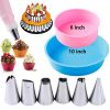 Silicone Cake Mold Baking Bakeware Pan Round 10 Inch and 6 Inch BPA-Free Round Cake Pan Non-Stick