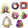 1 Set Cookies Cutter Frame Cake Mould DIY Star Tree Round Heart Flower Mold