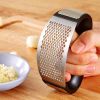 Garlic Press Rocker;  Stainless Steel Garlic Crusher Chopper Mincer Squeezer